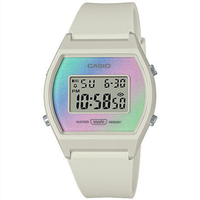 Casio Collection Ladies Ρολόι με Μπεζ Καουτσούκ Λουράκι LW-205H-8AEF